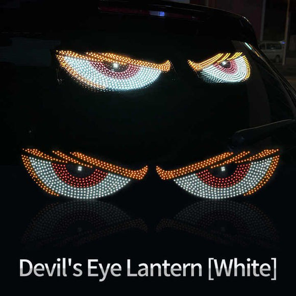 AutoBizarre Devil Eyes LED Lights for Car Windshield Led Panel with USB for Car Rear Window Universal for All Cars, Vans, Trucks, etc