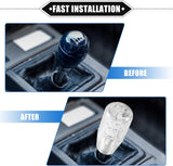 AutoBizarre 10cm Car Gear Stick Crystal Transparent Bubble Gear Knob Gear Shifter Handle Knob with 3 Adaptors for All Manual Transmission Cars