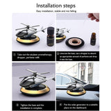 AutoBizarre Solar Powered Rotating Fan Helicopter Design Car Air Freshener Car Dashboard Accessory For Car Interior Decoration For All Cars