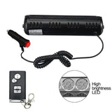 AutoBizarre 12V Car Dash Emergency Warning Strobe Red Blue Flasher Windshield Sucker 36 LED light with Multiple Flashing Modes with remote control For All Cars, Emergency Vehicles, etc.