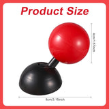 AutoBizarre Car Push Start Stop Button Ring ABS Plastic Joystick Style Cover for Push Start Stop Button Protection and Decoration for All Cars (Red)