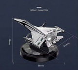 AutoBizarre Solar Powered Car Air Freshener Rotating Jet Shaped Perfume for Car Dashboard