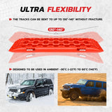 AutoBizarre Set of 2 Pcs Car Recovery Tyre Traction Pad Board Mat Sand Snow Mud Track Off Road Tyre Ladder for Truck, SUV, Off-Road Cars