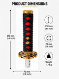 AutoBizarre Samurai Sword Shaped Car Gear Shift Knob Katana Style Personalised Gear Shifter Handle for All Cars