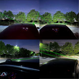 AutoBizarre Car Anti-Collision Anti-Tailgating 2 Pcs Car Exterior Roof Laser Warning Light Green Laser Vehicle Remote Pilot Light Universal for All Cars, Bikes, Vans, Trucks, SUVs, etc.