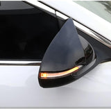 AutoBizarre Batman style ABS Set of 2Pcs Car ORVM Rear View Side Mirror Cover Shell With Light Cut/Slot for Car Styling & Decoration Compatible with Hyundai Accent 2018-2025