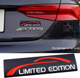 AutoBizarre 3D Raised Black Limited Edition Car Metal Monogram Emblem Badge Sticker for All Cars & Bikes