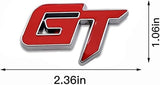 AutoBizarre 3D Raised GT Metal Monogram Emblem Badge Sticker for All Cars & Bikes