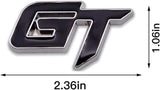 AutoBizarre 3D Raised GT Metal Monogram Emblem Badge Sticker for All Cars & Bikes