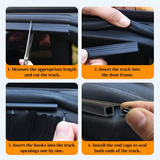 AutoBizarre 4 Pcs Magnetic Car Sunshade Side Window Foldable Privacy Curtains for Sun Protection & Heat Reduction Car Interior Accessory Universal for All Cars