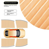 AutoBizarre 4 Pcs Magnetic Car Sunshade Side Window Foldable Privacy Curtains for Sun Protection & Heat Reduction Car Interior Accessory Universal for All Cars