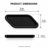 AutoBizarre Set of 6 Pcs Glossy Black Car Fender Trim Decorative Air Flow Side Vent Stickers Hood Scoop Decal Universal for All Cars