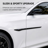 AutoBizarre Car 4 Pcs Sports Side Fender Vent Sticker Decal Car Exterior Décor for All Cars
