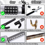 Autobizarre Anti-Theft Heavy Duty 5-Digit Combination Car Steering Wheel Lock Extendable Retractable Keyless Password Code Steering Lock Universal for All Cars, Vans, SUVs, etc.
