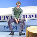 AutoBizarre Joker Action Figure with Mask & Sitting Position Statue for Table, Car Dashboard, Car External Decoration
