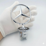 AutoBizarre Mercedes Benz Hood Ornament Bonnet Emblem Zinc Alloy Star Logo Badge