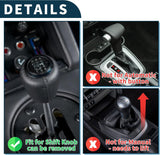 AutoBizarre 15cm Car Gear Stick Crystal Transparent Bubble Gear Knob Gear Shifter Handle Knob with Different Size Adaptors for All Manual Transmission Cars