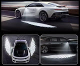 AutoBizarre Car ORVM Side Rear View Mirror Angel Wing Projector Light/Shadow LED Light/Ghost Light/Welcome Lights Universal for All Cars