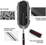 AutoBizarre Multipurpose Extendable Microfiber Duster Cleaner For Car Interior and Exterior Cleaning and Washing for Car All Cars Vans & Trucks