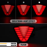 AutoBizarre 12V F1 Style Rear Third Flashing Tail Brake Lights Rear Bumper Pilot Flash Lamp Warning Strobe Stop Safety Light Universal for All Cars, Bikes, SUV, etc