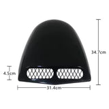 AutoBizarre Bonnet Hood Scoop Vent Black Decorative Dummy Air Intake Grill Duct Universal for All Cars