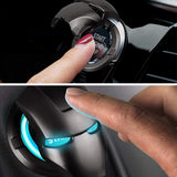 AutoBizarre Car Push Start Stop Button Ring Black Iron Man Cover for Button Protection and Decoration for All Cars