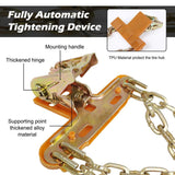 AutoBizarre 8 Pcs Anti-Skid Mud Sand Snow Emergency Universal Car Tire Traction Metal Chain Adjustable Strap Snow Chain for Cars, SUV, Pickup Trucks etc.