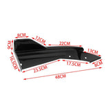 AutoBizarre Glossy Black Car Rear Bumper Lip Diffuser Splitter Canard Protector Universal for All Cars - Set of 2 pcs