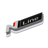 AutoBizarre 3D Raised N Line Metal Monogram Emblem Badge Sticker for All Cars & Bikes
