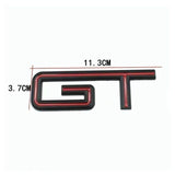 AutoBizarre 3D Raised GT Metal Monogram Emblem Badge Sticker for All Cars & Bikes