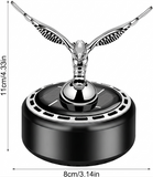 AutoBizarre Solar Powered Car Air Freshener Rotating Eagle Figurine Perfume For Car Dashboard