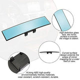 AutoBizarre Car Rearview Mirror Interior Clip-on Wide Angle Panoramic Anti-Glare 300mm Convex Rearview Mirror Universal for all Cars, SUVs, Trucks, etc