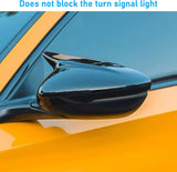 AutoBizarre Batman style ABS Set of 2Pcs Car ORVM Rear View Side Mirror Cover Shell With Light Cut/Slot for Car Styling & Decoration Compatible with Volkswagen Virtus 2023-2025