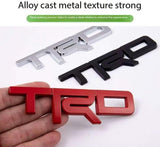 AutoBizarre 3D Raised TRD Metal Monogram Emblem Badge Sticker for All Cars & Bikes