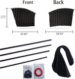 AutoBizarre 4 Pcs Magnetic Car Sunshade Side Window Foldable Privacy Curtains for Sun Protection & Heat Reduction Car Interior Accessory Universal for All Cars