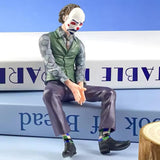 AutoBizarre Joker Action Figure with Mask & Sitting Position Statue for Table, Car Dashboard, Car External Decoration