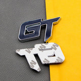AutoBizarre 3D Raised GT Metal Monogram Emblem Badge Sticker for All Cars & Bikes