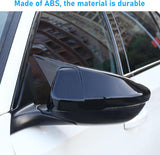 AutoBizarre Batman style ABS Set of 2Pcs Car ORVM Rear View Side Mirror Cover Shell With Light Cut/Slot for Car Styling & Decoration Compatible with Volkswagen Virtus 2023-2025