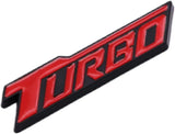 AutoBizarre 3D Raised Turbo Metal Monogram Emblem Badge Sticker for All Cars & Bikes
