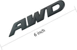 AutoBizarre 3D Raised AWD Metal Monogram Emblem Badge Sticker for All Cars & Bikes