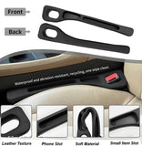 AutoBizarre 2 in 1 Car Gap Cushion Center Console Gap Filler Seat Pad Seat Side Cushion Organizer with Mobile Holder & Card/Key Holder For all Cars - Set of 2 pcs