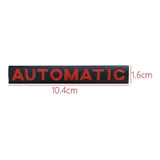 AutoBizarre 3D Raised Silver Black Automatic Metal Monogram Emblem Badge Sticker for All Cars & Bikes