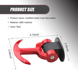 AutoBizarre Car Dummy Tow Hook Bumper Tow Hook 180 Degree Adjustable Self-Adhesive T-Shaped Anchor Shaped Vehicle Towing Hook for Car Decoration Universal for All Cars, SUV