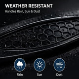 AutoBizarre Set of 6 Pcs Glossy Black Car Fender Trim Decorative Air Flow Side Vent Stickers Hood Scoop Decal Universal for All Cars