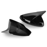 AutoBizarre Batman style ABS Set of 2Pcs Car ORVM Rear View Side Mirror Cover Shell With Light Cut/Slot for Car Styling & Decoration Compatible with Maruti Swift 2018-2025