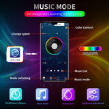 AutoBizarre Set of 4 pcs RGB Muticolor Music Controlled Smoked Shell Raptor Style Car Front Grill DRL Emergency Warning Off-Roading Lights With App and Remote Control for All Cars, Vans, SUV, Trucks