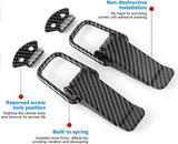 AutoBizarre Car Bumper Security Hook Lock Clips Kit Quick Release Fasteners Bumper Clips for Car Bumpers, Fenders, Trunk and Hatch Lids Compatible with All Cars (Set of 2) (Black Carbon Fiber)