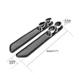 AutoBizarre Car Rear Bumper Dummy Dual Exhaust Pipe Sticker Bumper Lip Diffuser For Decoration Universal for All Cars – Set of 2