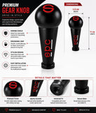 AutoBizarre Metal SPC Gear Shift Knob Car Gear Lever Shifter with Adaptors for All Cars