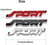 AutoBizarre 3D Raised Metal Sport Monogram Emblem Badge Sticker for All Cars & Bikes